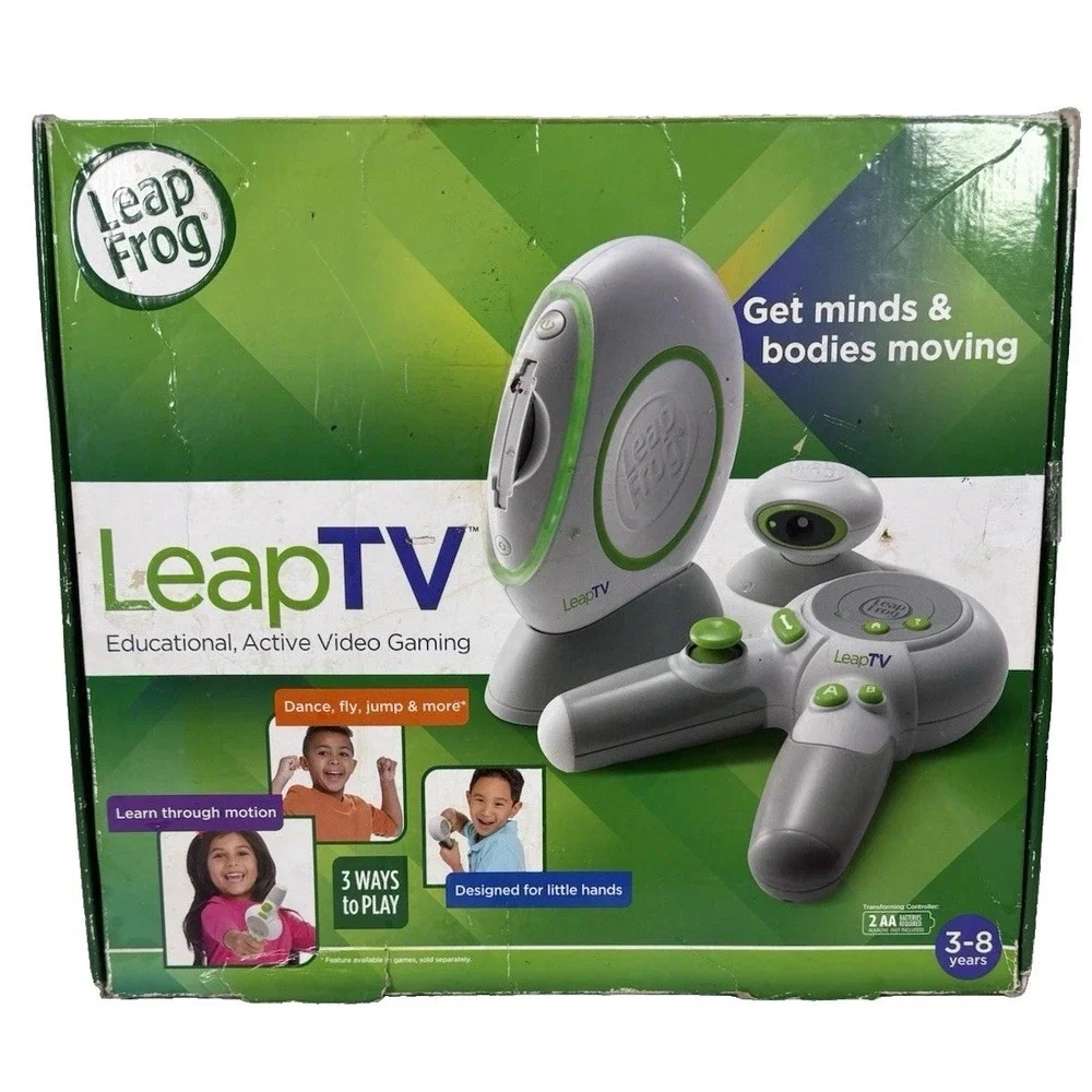 Leap Frog Leap TV Educational Active Video Gaming System 3-8 Yrs